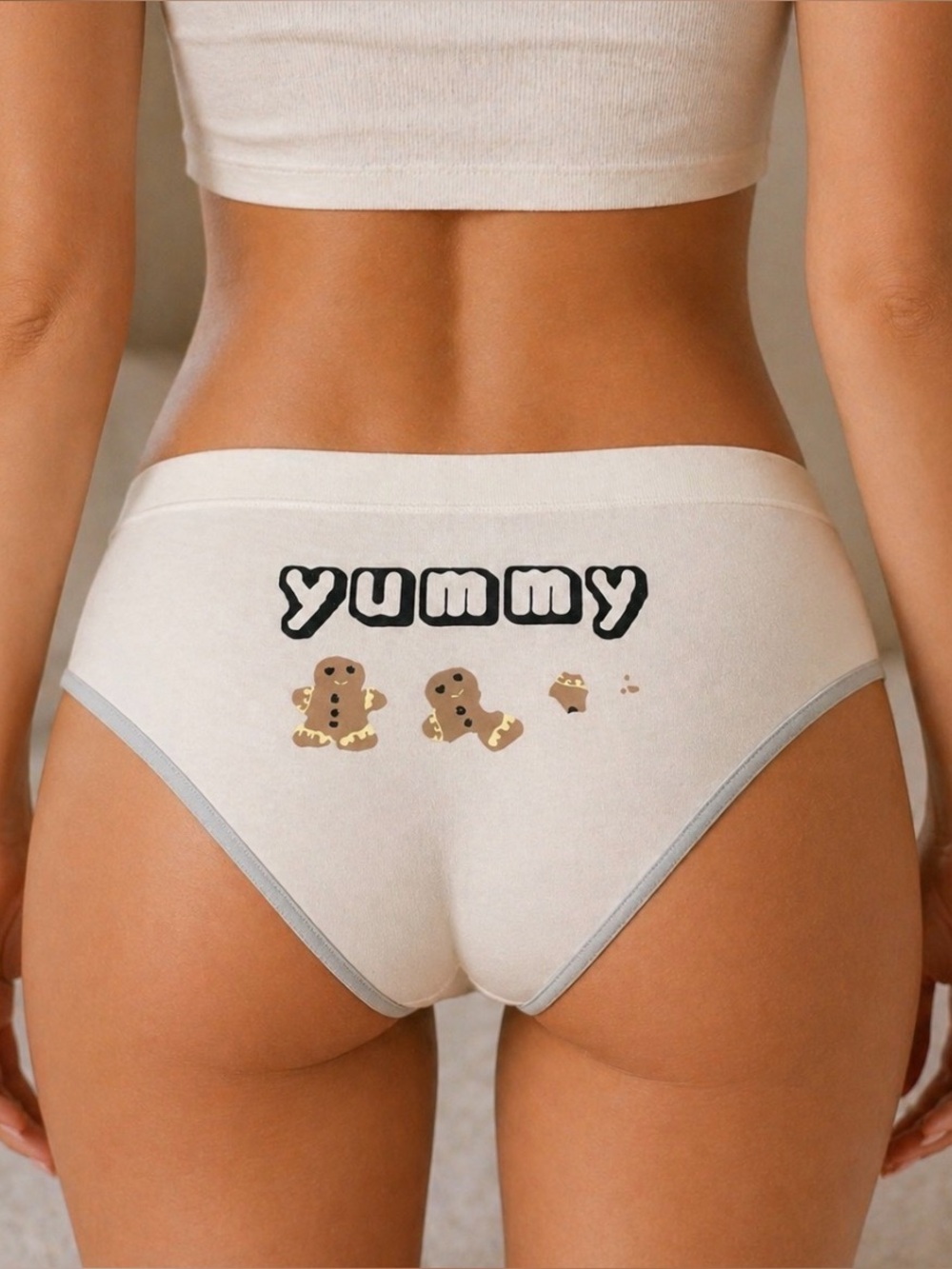 RARE CPFM x SKIMS Micro Boyshort - Bone Multi, Size M